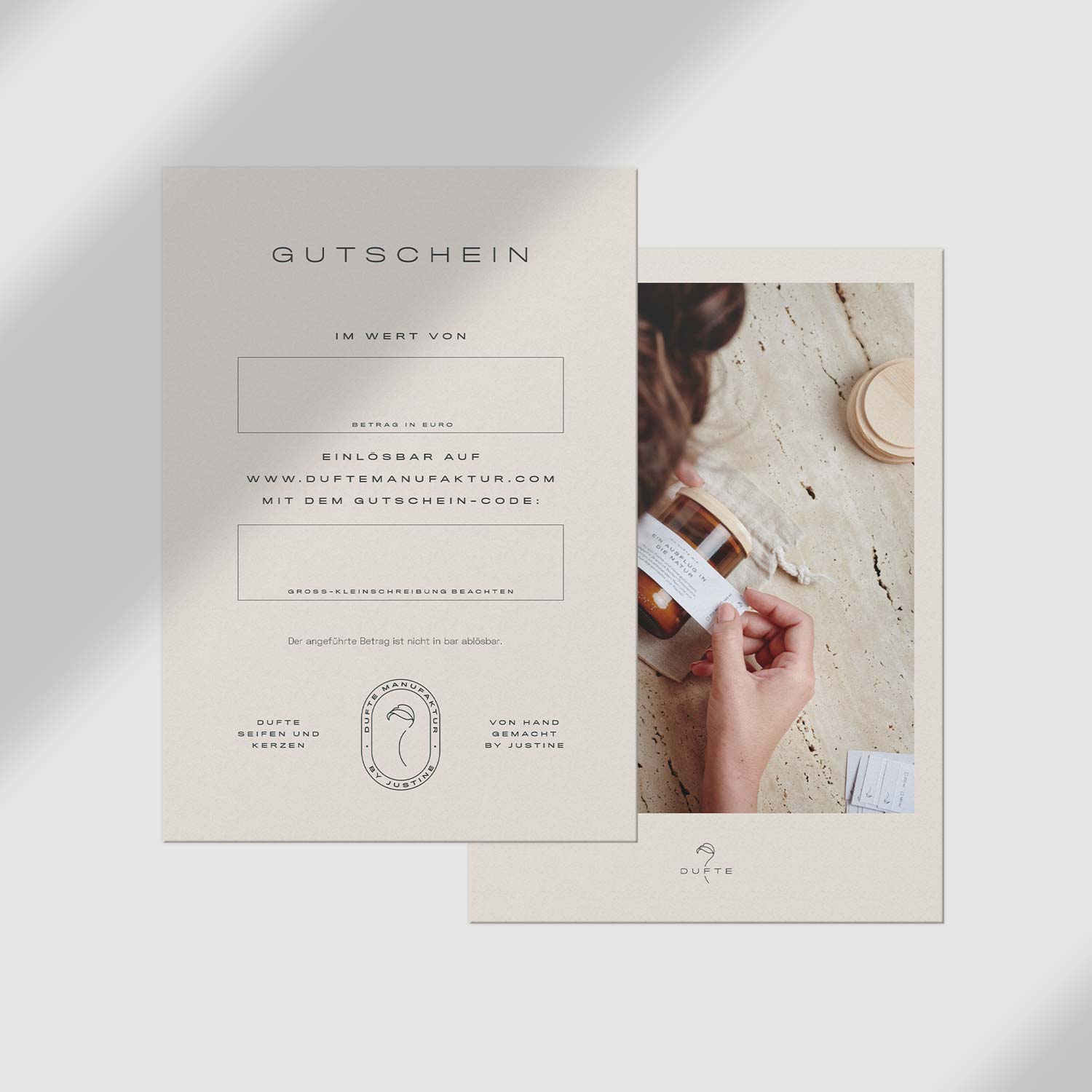 DUFTE VOUCHER BY EMAIL